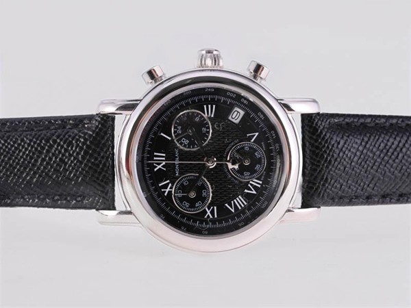 Montblanc Star Black Dial and Strapl-Lady Size Montre