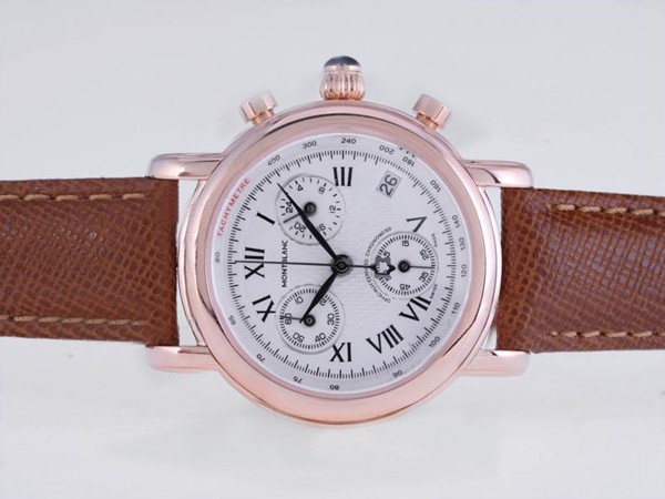 Montblanc Star Gold Case with White Dial-Lady Size Montre