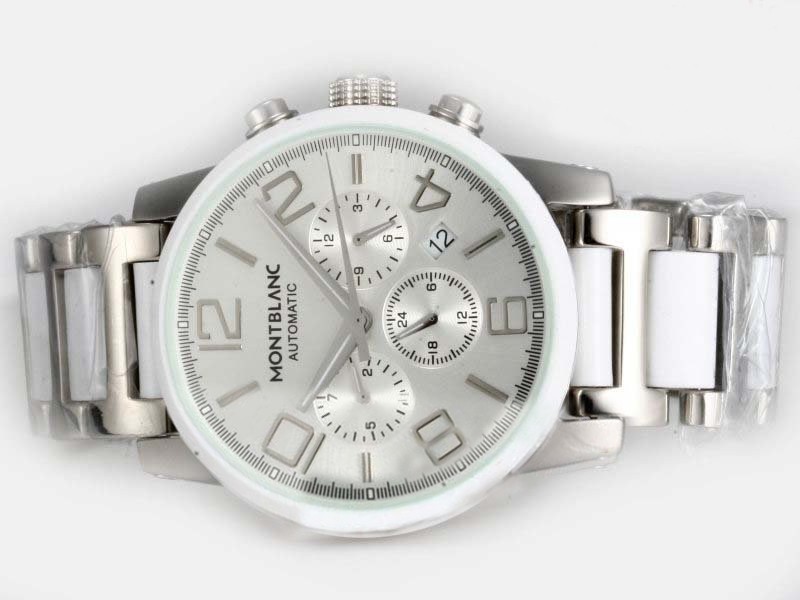 Montblanc Time Silver Dial Same Chassis As 7750 Version-High Quality Montre
