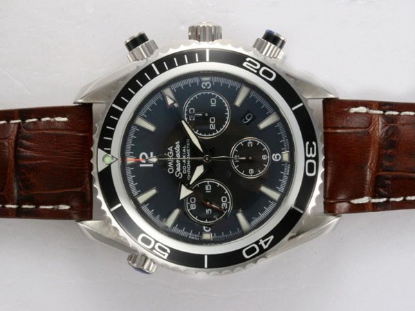 Omega Seamaster AR Coating with Black Dial and Bezel Montre