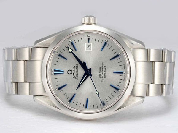 Omega Seamaster Blue Marking with Silver Dial Montre Omega Seamaster Blue Marking with Silver Dial Montre