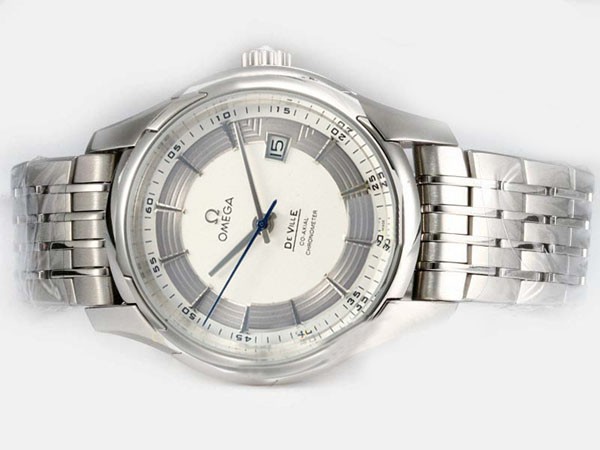 Omega Hour Vision See Thru Case With White Dial-Updated Model 21600bph Montre