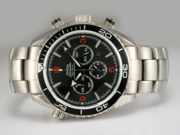 Omega Seamaster Black Dial and Bezel Same Chassis As 7750-High Quality Montre