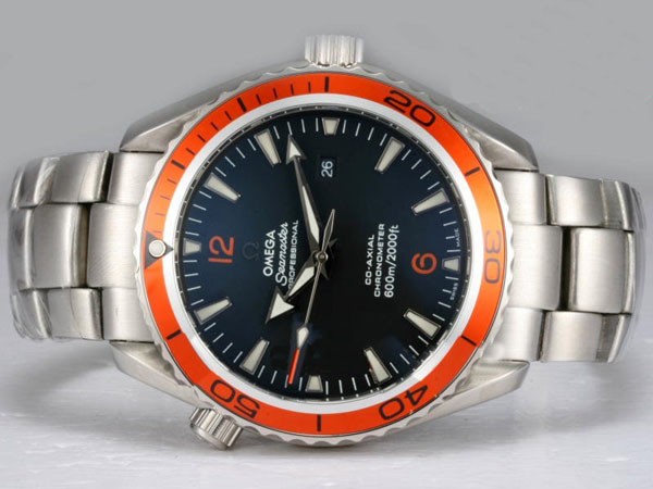 Omega Seamaster AR Coating with Black Dial Same Chassis As Swiss ETA Version-High Quality Montre