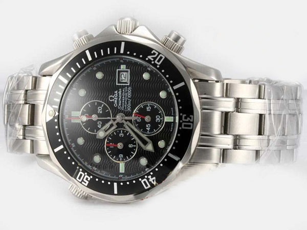 Omega Seamaster Black Dial and Bezel Montre