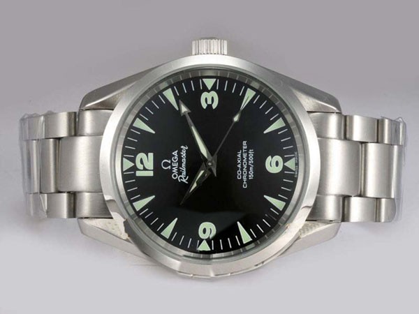 Omega Seamaster Black Dial-Couple Montre