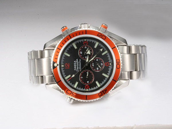 Omega Seamaster Black Dial with Orange Bezel Montre