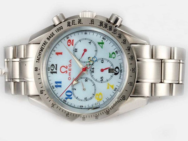 Omega Speedmaster Blue Dial-Olympic Edition Montre Omega Speedmaster Blue Dial-Olympic Edition Montre