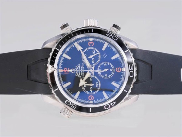 Omega Seamaster White Marking-Same Chassis As 7750 Version-Rubber Strap Montre Omega Seamaster White Marking-Same Chassis As 7750 Version-Rubber Strap Montre