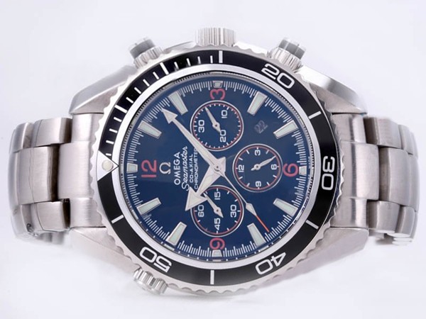 Omega Seamaster Swiss ETA 2824 Movement-Blue Wave Dial Montre