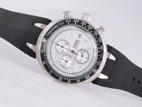 Oris White Carbon Fibre Style Dial-Number Marking Montre