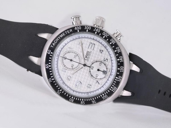 Oris White Carbon Fibre Style Dial-Number Marking Montre Oris White Carbon Fibre Style Dial-Number Marking Montre