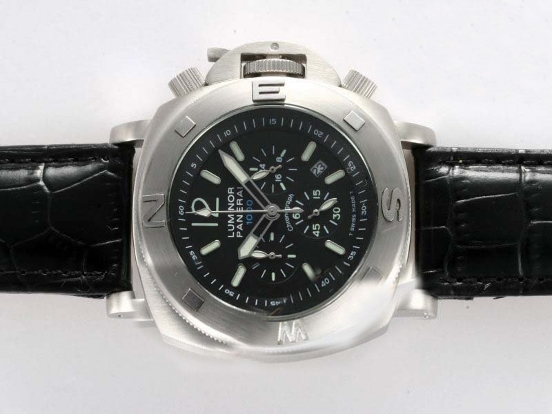 Panerai Luminor 1000M Working Chronograph with Black Dial Montre