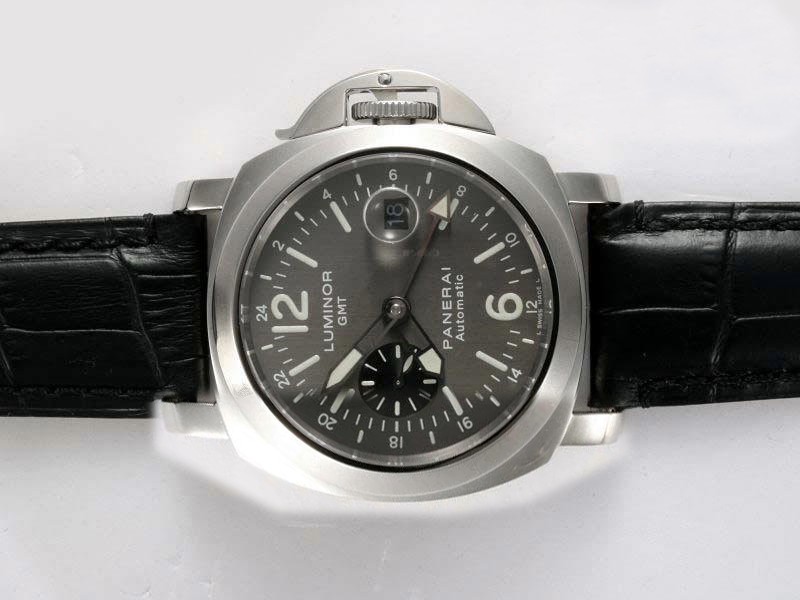 Panerai Luminor Marina GMT With Swiss Valjoux 7750 Movement-Gray Dial Montre