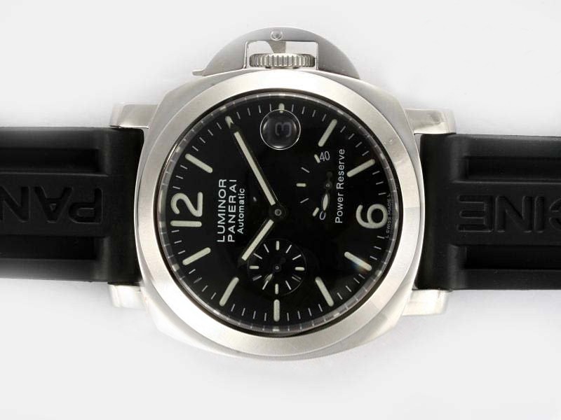 Panerai Luminor Black Dial with Rubber Strap Montre