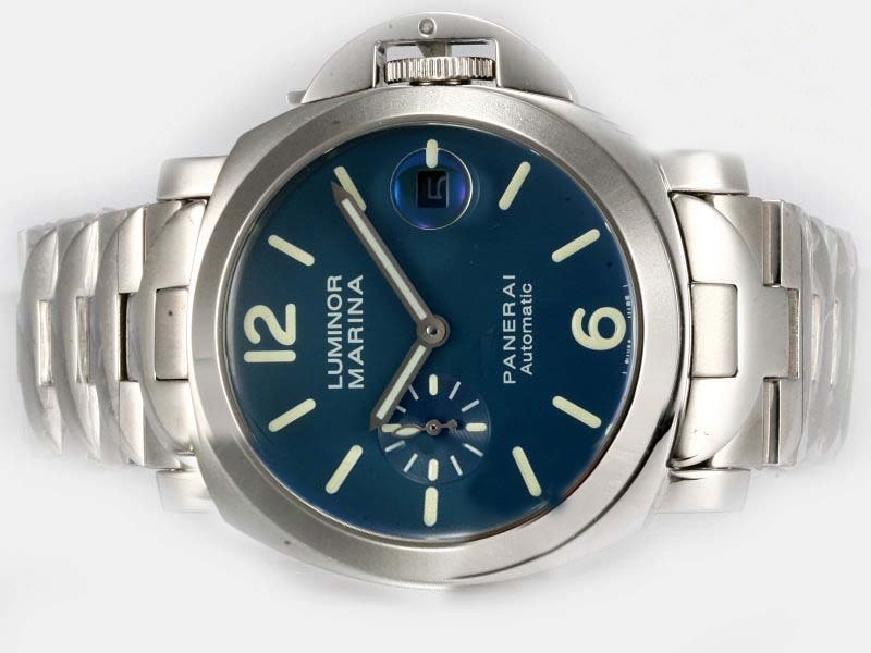 Panerai Luminor Blue Dial With AR Coating-New Version Montre