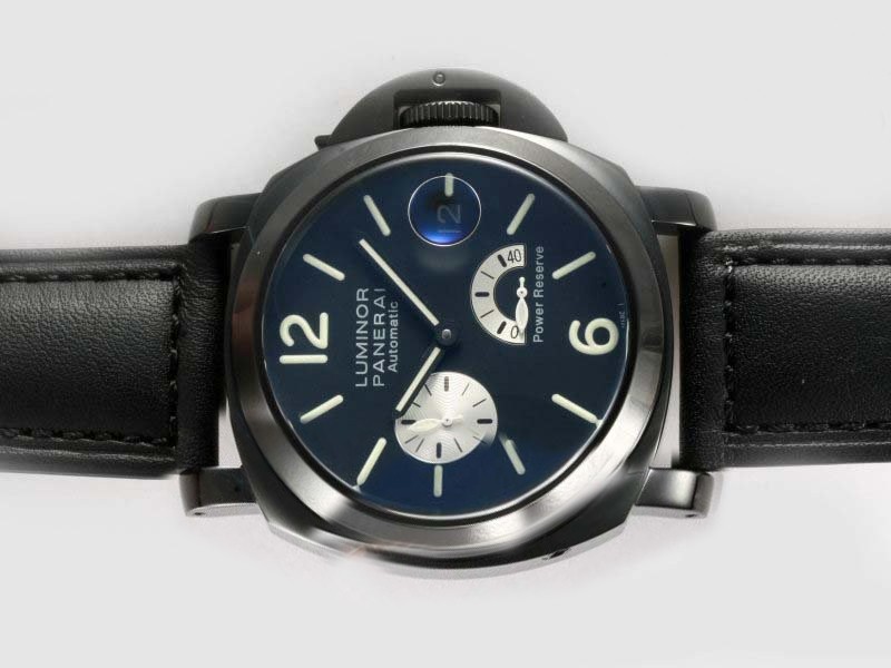 Panerai Luminor PVD Case with AR Coating-White Subdial Montre