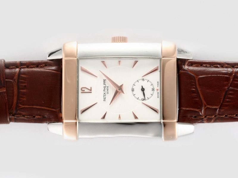 Patek Philippe Two Tone Case With White Dial Montre