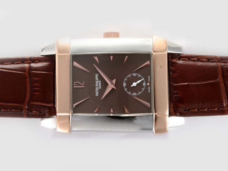 Patek Philippe Two Tone Case With Brown Dial Montre