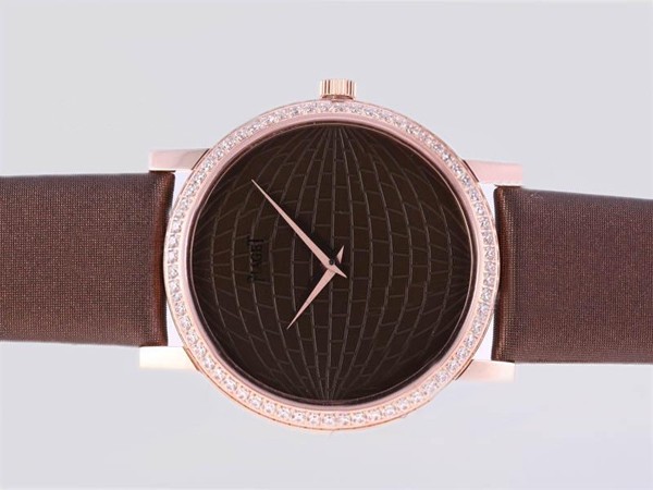 Piaget Altiplano Rose Gold Case Diamond Bezel With Brown Dial Montre Piaget Altiplano Rose Gold Case Diamond Bezel With Brown Dial Montre