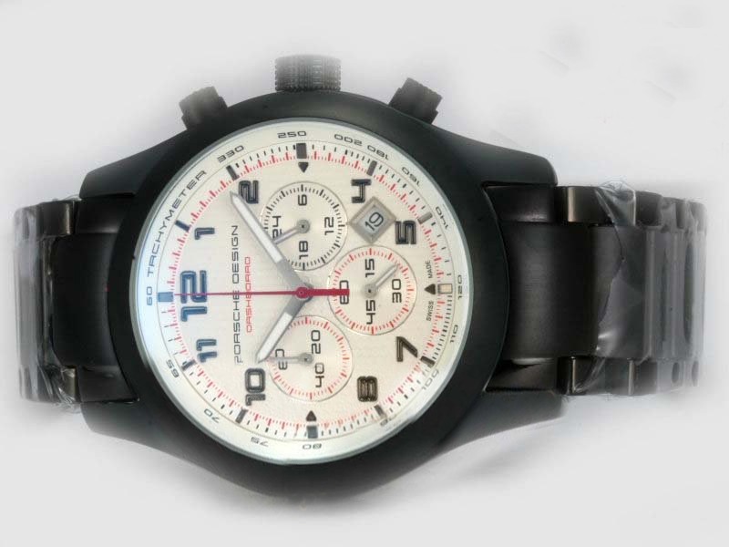 Porsche Design Full PVD With White Dial-AR Coating Montre Porsche Design Full PVD With White Dial-AR Coating Montre