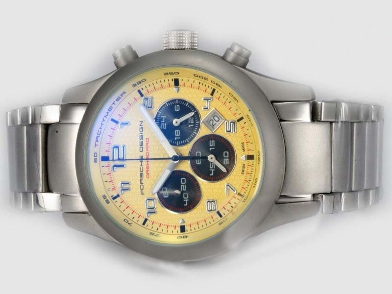 Porsche Design Yellow Dial-AR Coating Montre