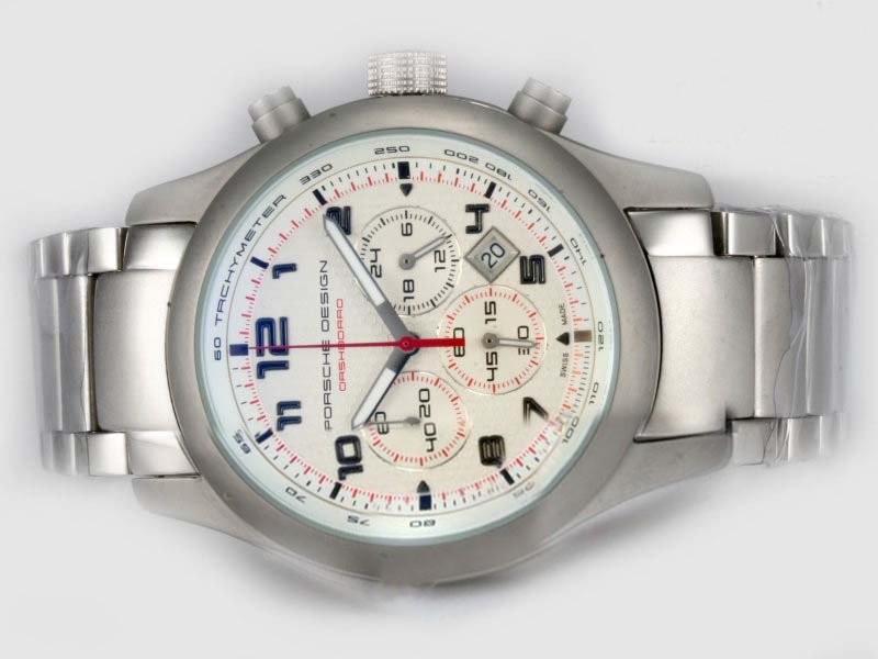 Porsche Design White Dial-AR Coating Montre
