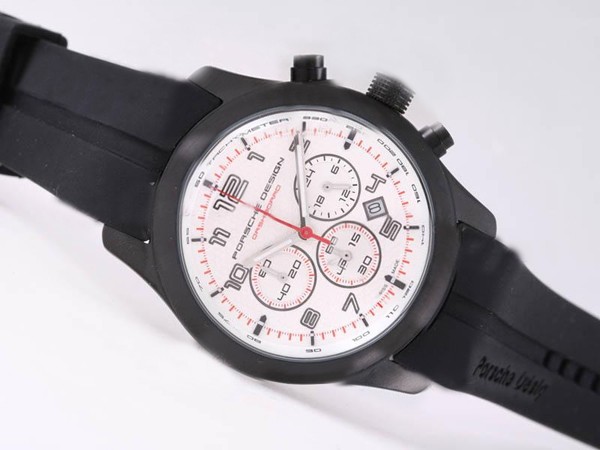 Porsche Design PVD Case With White Dial Montre