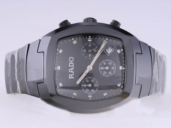 Rado Sintra Authentic Ceramic Working Chronograph With Black Dial-Golden Dial Montre