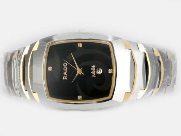 Rado Sintra Two Tone With Black Dial Montre Rado Sintra Two Tone With Black Dial Montre
