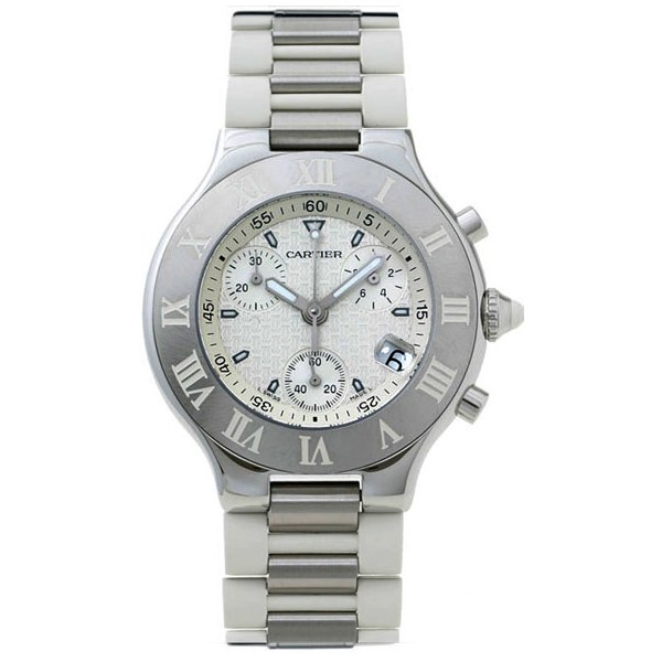 réplique Cartier 21 Must de Cartier Chronoscaph hommes montre W10184U2