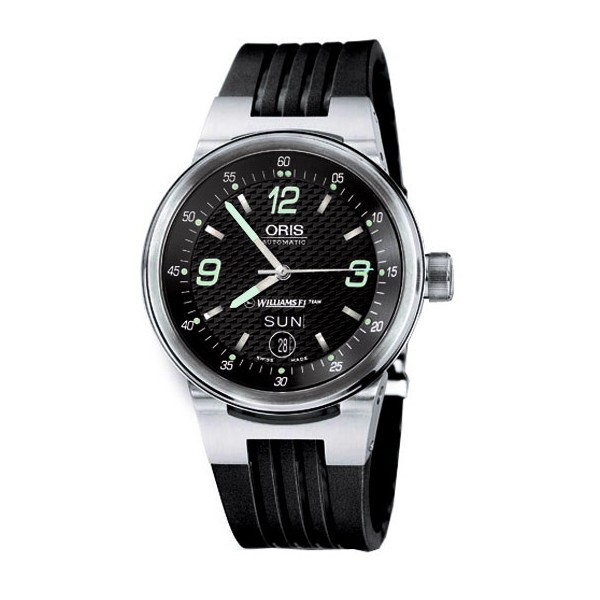 réplique Oris WilliamsF1 Team Day Date hommes montre 635.7560.41.64.RS