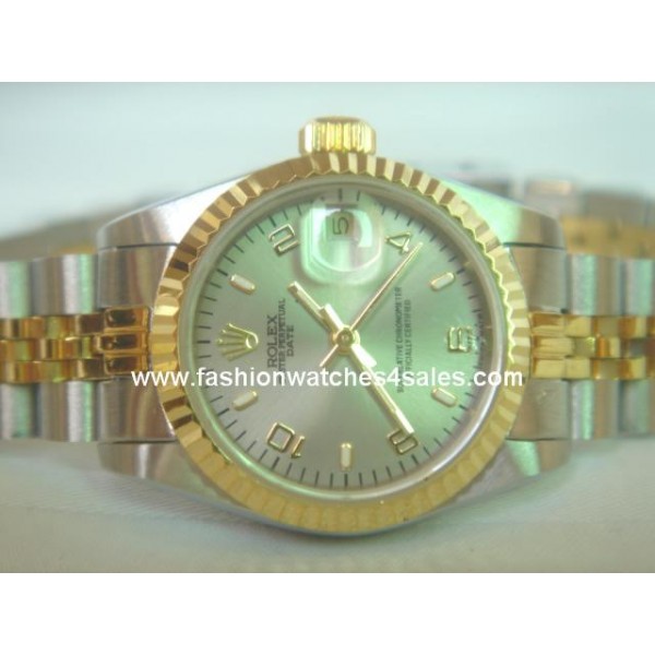 réplique Rolex Oyster Perpetual Datejust deux tons or 18 kt et acier hommes montre 116235CO