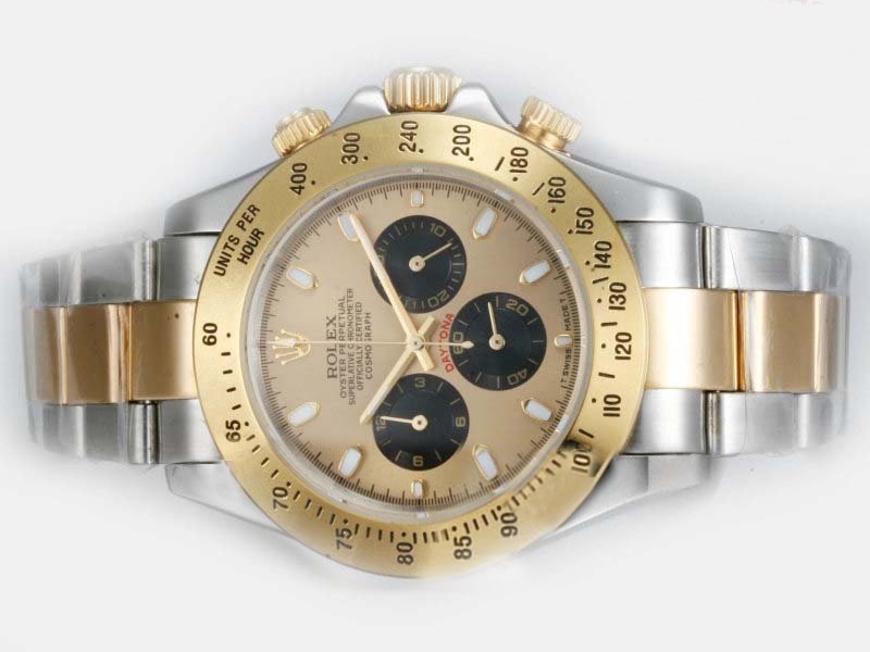 Rolex Daytona Two Tone With Golden Dial Montre Rolex Daytona Two Tone With Golden Dial Montre