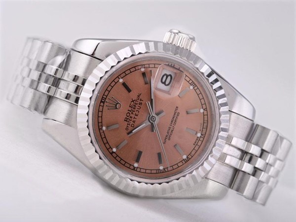 Rolex Datejust Swiss ETA 2671 Champagne Dial Stick Marking Lady Size Montre