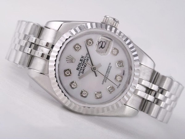 Rolex Datejust Swiss ETA 2671 MOP Dial Diamond Marking Lady Size Montre