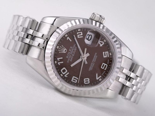 Rolex Datejust Swiss ETA 2671 Brown Dial Number Marking Lady Size Montre Rolex Datejust Swiss ETA 2671 Brown Dial Number Marking Lady Size Montre