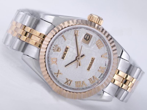 Rolex Datejust Swiss ETA 2671 Computer Dial Roman Marking Lady Size Montre