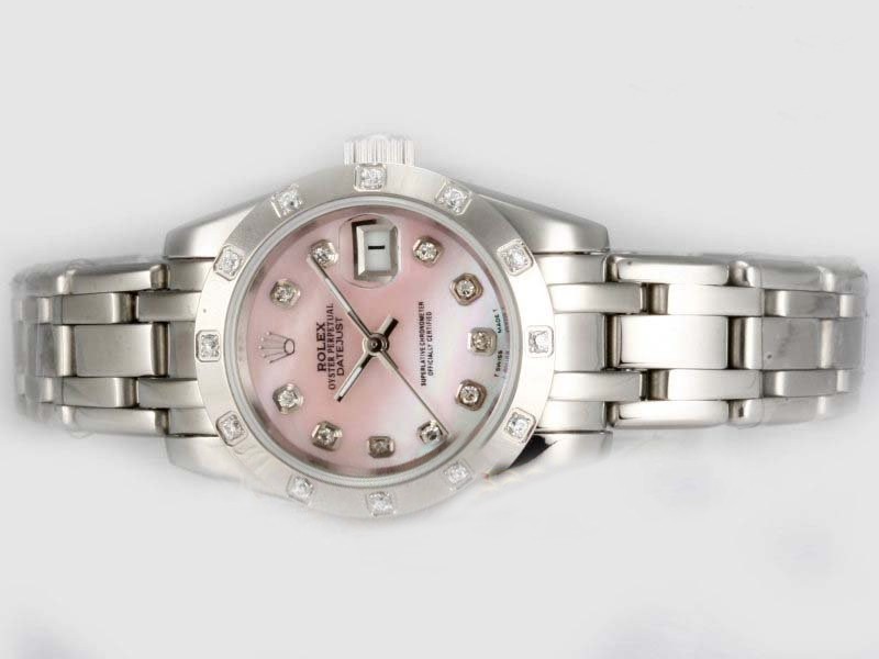 Rolex Masterpiece Diamond Marking With Pink Dial Montre Rolex Masterpiece Diamond Marking With Pink Dial Montre