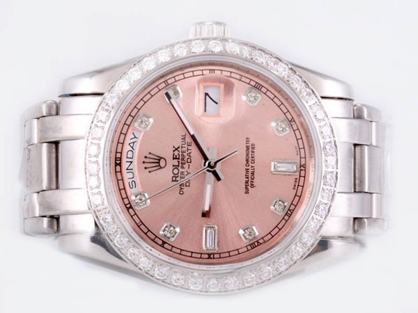 Rolex Masterpiece Diamond Marking And Bezel With Champagne Dial Montre Rolex Masterpiece Diamond Marking And Bezel With Champagne Dial Montre