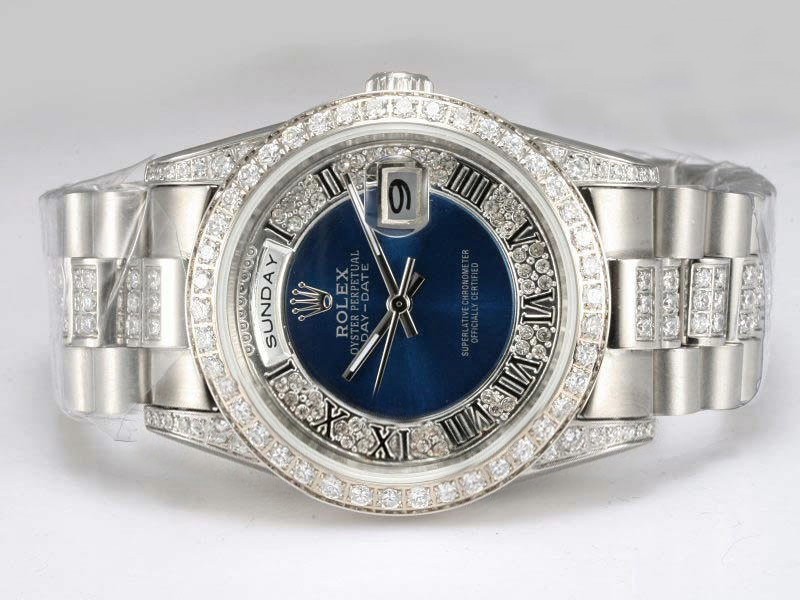 Rolex Day-Date Automatic Blue Dial Montre