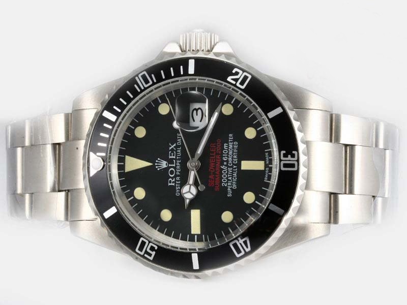 Rolex Sea Dweller Black Dial And Bezel-Vintage Edition Montre