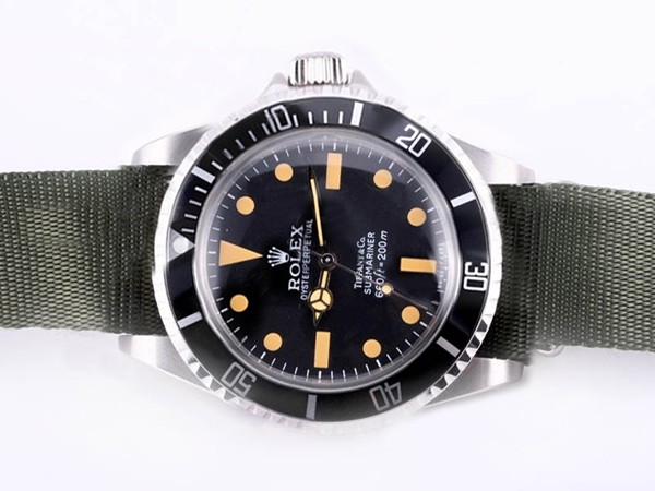 Rolex Submariner Vintage Edition-Green Nylon Strap Montre