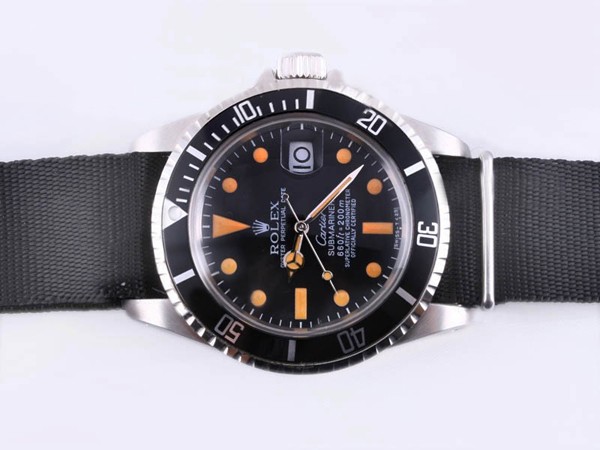 Rolex Submariner Vintage With Nylon Strap-Cartier Special Edition Montre