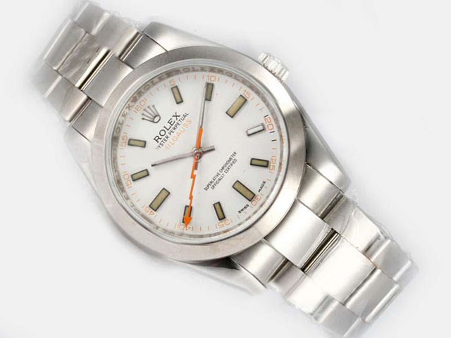 Rolex Milgauss White Dial Orange Marking Montre Rolex Milgauss White Dial Orange Marking Montre
