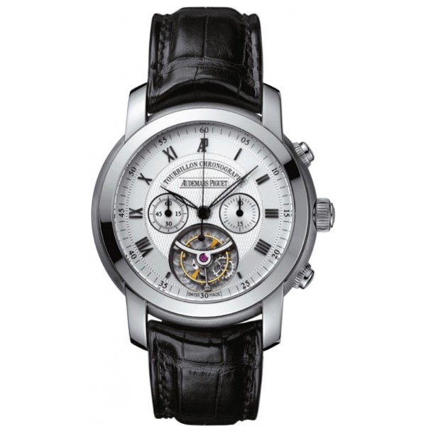 Réplique Audemars Piguet Jules Audemars Tourbillon Chronographe Homme Montre 26010BC.OO.D002CR.01