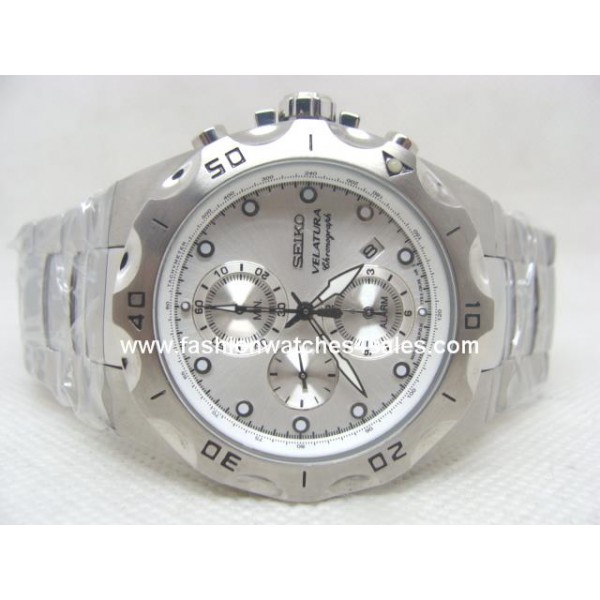 Réplique Seiko Chronograph Steel Mens Watch SNA795