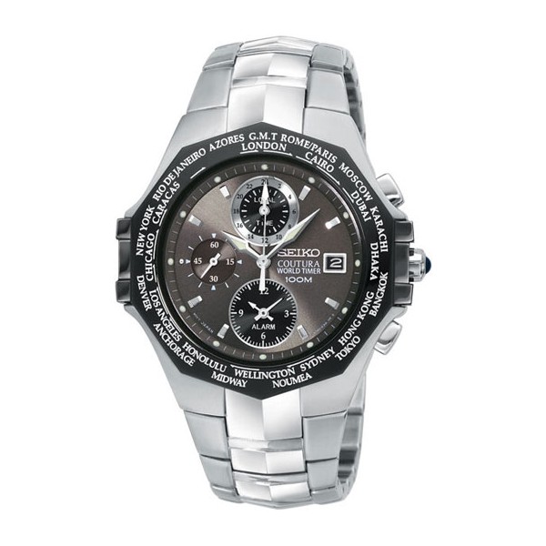 Réplique Seiko Coutura mondiale minuterie d'alarme Mens Watch SPL001
