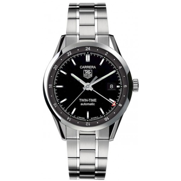 Réplique Tag Heuer Carrera jumelles Temps Mens Watch WV2115.BA0787