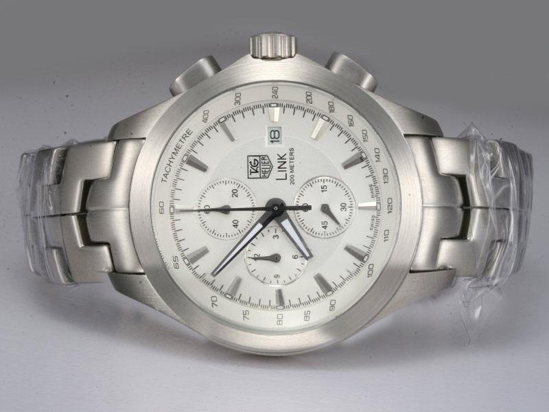 Tag Heuer Link White Dial Same Chassis As 7750-High Quality Montre Tag Heuer Link White Dial Same Chassis As 7750-High Quality Montre